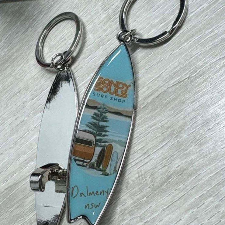 Sandy Souls Dalmeny Keyring – Coastal Souvenir Charm