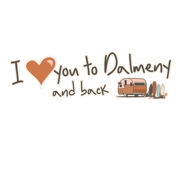Dalmeny Bumper Sticker – Coastal Vibes for Your Car, Van or Esky