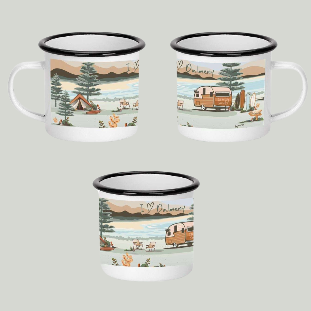Sandy Souls Dalmeny Enamel Mug