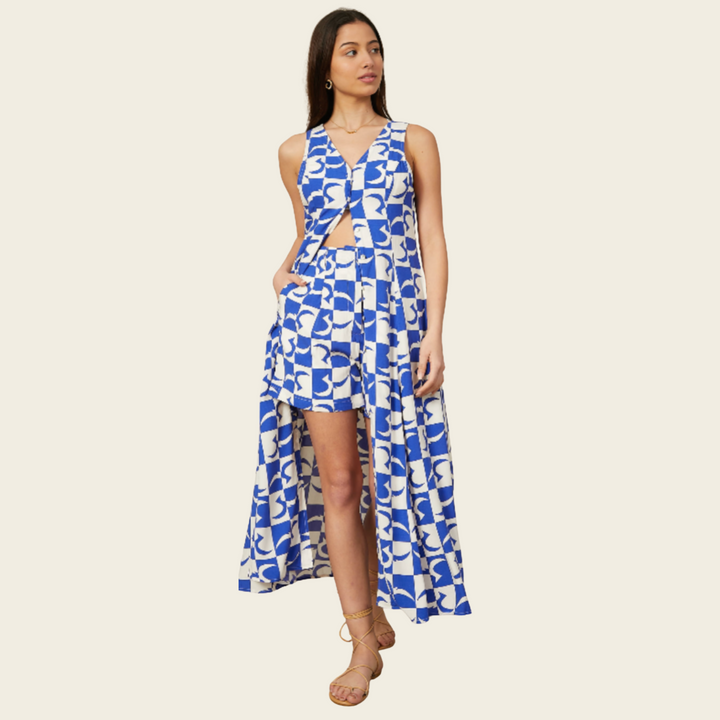 Wits the Label Blue & White Dress – Effortless Coastal Style