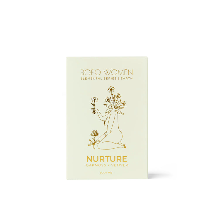 BOPO Women's 'Nurture' product packaging on a white background
