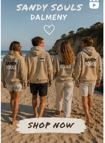 Sandy Souls Latte Hoodie – Oversized Coastal Surf Hoodie | Dalmeny NSW