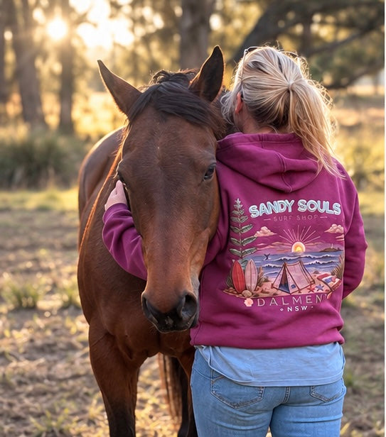 Chasing Sunsets Raspberry Hoodie - Dalmeny