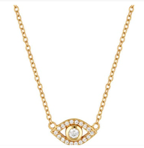 Evil Eye Necklace | Gold