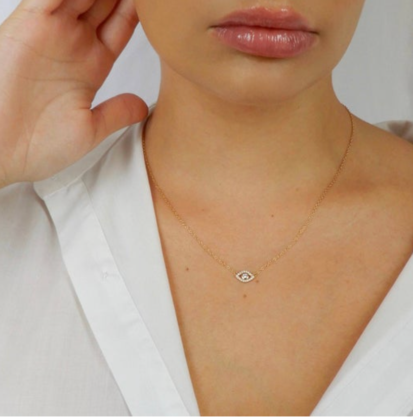 Evil Eye Necklace | Gold