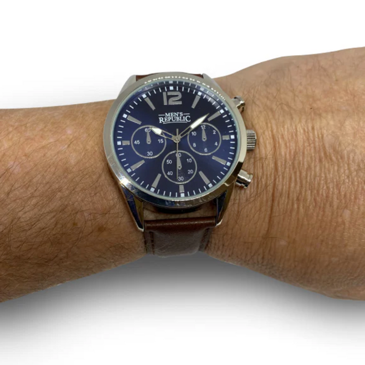 Tide + Time Set – Men's Watch & Leather Bracelets