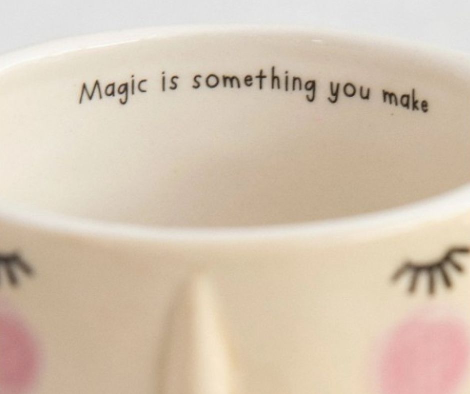 Painter's Cup Folk Lady