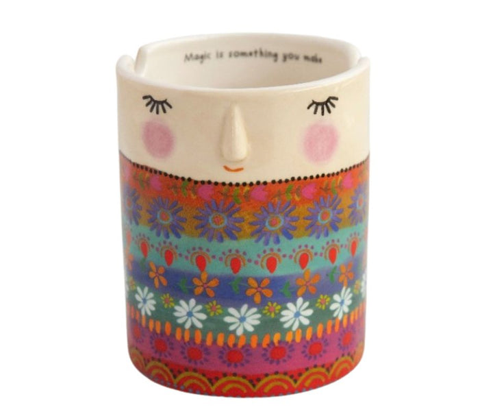 Painter's Cup Folk Lady