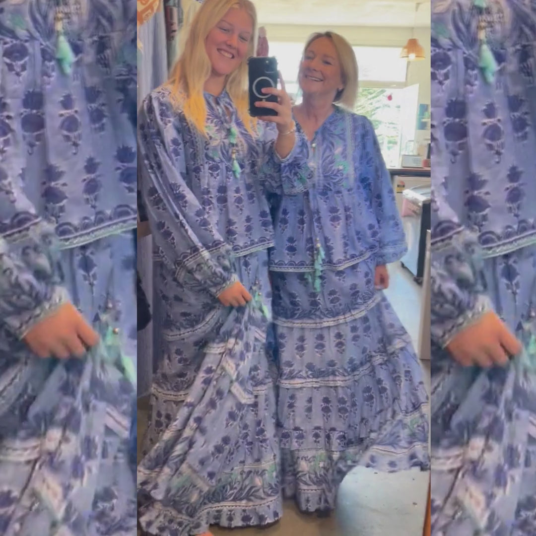 Dalmeny Indian Cotton Top - Light weight Coastal Style