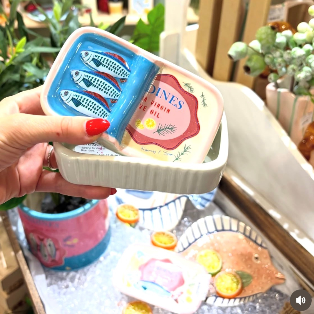 Sardine Trinket Dish – Coastal Jewellery Holder & Ceramic Catch-All Dish